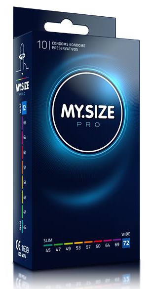 My.size Pro Homme 72Mm Préservatifs Boîte De 10 - Image 3