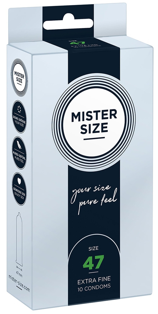 Mister Size Unisex Préservatifs 47Mm X10