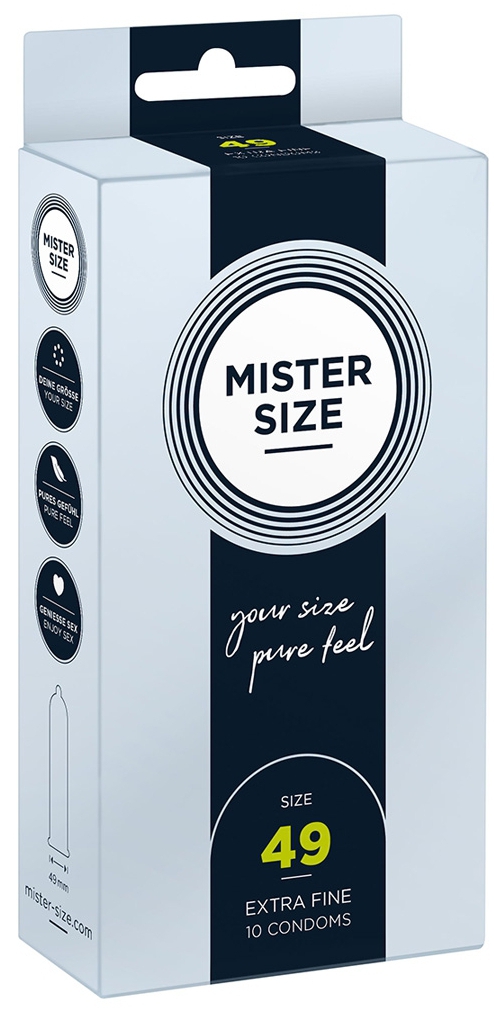 Mister Size Unisex Préservatifs 49Mm X10