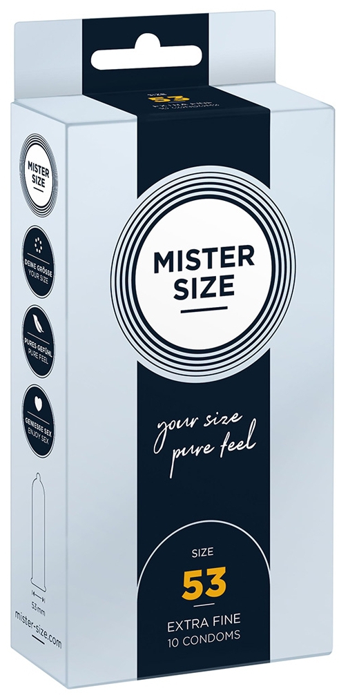 Mister Size Unisex Préservatifs 53Mm X10