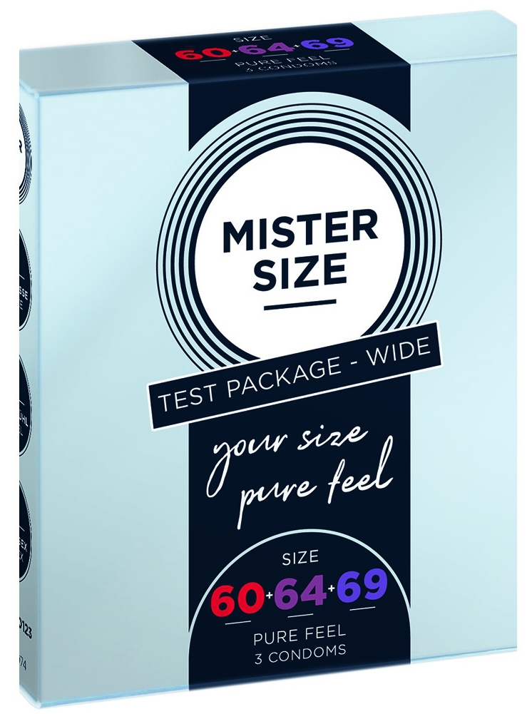 Mister Size Unisex Préservatifs Échantillon 3 Tailles 60, 64 Et 69Mm X3