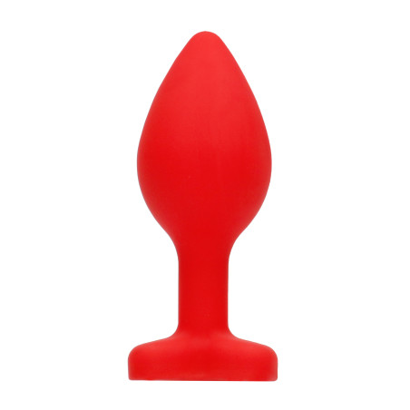 Plug Bijou Anal Silicone HEART 6 x 2.8 cm Rouge