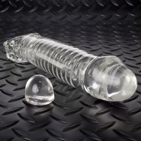 Gaine de pénis MUSCLE COCKSHEATH de Oxballs Transparente