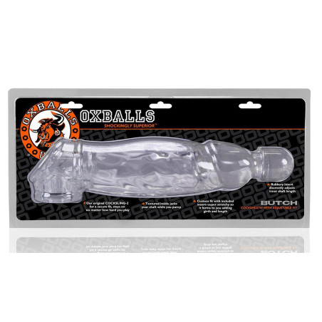 Gaine de pénis BUTCH COCKSHEATH Oxballs Transparent