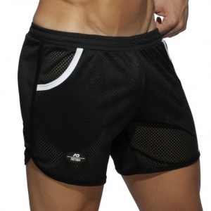 Short POCKET LONG ROCKY Noir-Blanc
