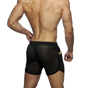 Short POCKET LONG ROCKY Noir-Jaune