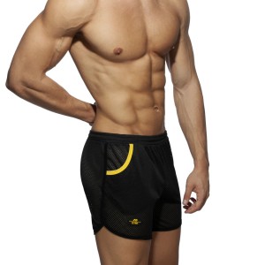 Short POCKET LONG ROCKY Noir-Jaune
