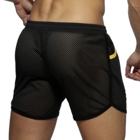Short POCKET LONG ROCKY Noir-Jaune