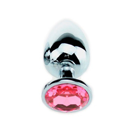 Plug Bijou Strass rose - Small 6.5 x 2.7 cm