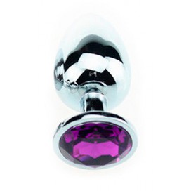 Plug Bijou Strass Violet - Small 6.5 x 2.7 cm 2