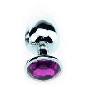 Plug Bijou Strass Violet - Medium 7 x 3.4 cm 2