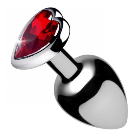 Plug bijou anal HEART GEM Rouge 7 x 3.4 cm