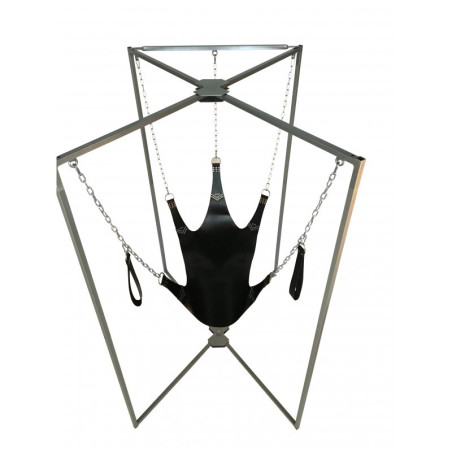 Kit sling BDSM en Cuir avec armature Acier
