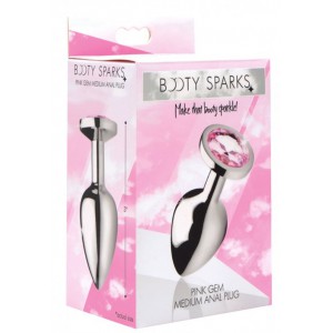 Plug bijou anal GEM Rose 7 x 3.4 cm