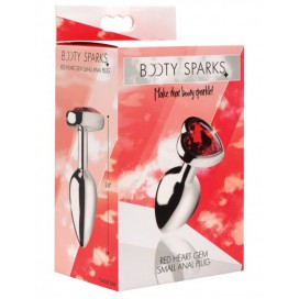 Plug bijou anal HEART GEM Rouge 6.5 x 2.7 cm 2