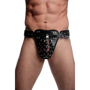 Cage de chasteté intégrale NETTED CHASTITY en Simili