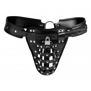 Cage de chasteté intégrale NETTED CHASTITY en Simili