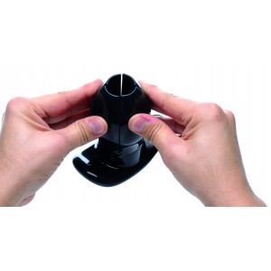 Plug tunnel Clawed Noir de 9 x 10.5 cm