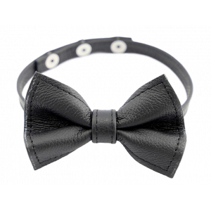 Collier avec Noeud Papillon en cuir de Kiotos