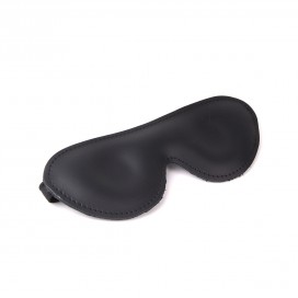 Masque en cuir DELUXE Noir 2