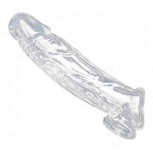 Gaine de pénis ENHANCER de Size Matters 19 x 5 cm Transparent