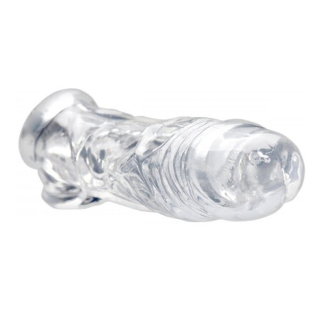 Gaine de pénis ENHANCER de Size Matters 19 x 5 cm Transparent