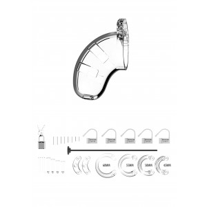 Cage de chasteté MANCAGE avec Tige d'urètre 9 x 3.5 cm | Tige 20cm - Diamètre 3mm