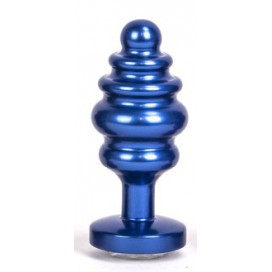 Bijou anal ALLOY Bleu | Bijou d'anus de 6.5 x 3 cm 2