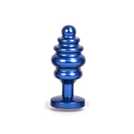 Bijou anal ALLOY Bleu | Bijou d'anus de 6.5 x 3 cm