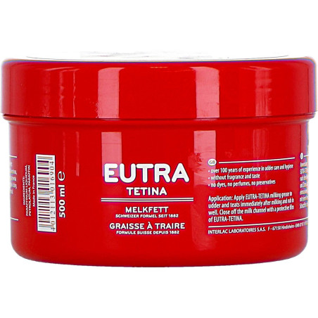 Graisse à traire Eutra Tetina 500 mL