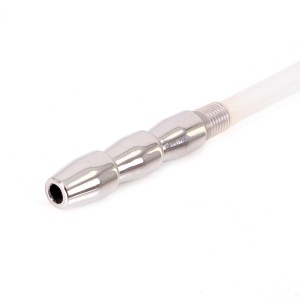 Tige d'urètre percée CATHETER RIBBED 21cm | Diamètre 9mm