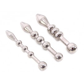 Kit de 3 plugs d'urètre BEADS 5.5cm | 6 à 10mm 2