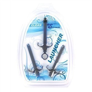 Lot de 3 Pipettes à lubrifiant Noires | Insertion 9 x 1.2cm