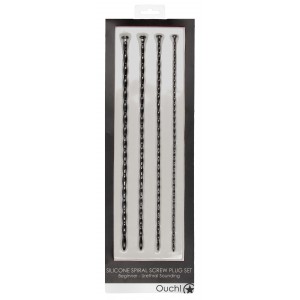 Lot de 4 Tiges d'urètre SPIRAL SCREW 30 cm | Diamètres de 3 à 6mm