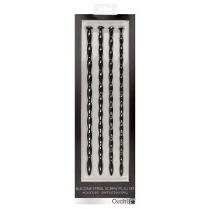 Lot de 4 Tiges d'urètre SPIRAL SCREW 30 cm | Diamètre de 7 à 10mm