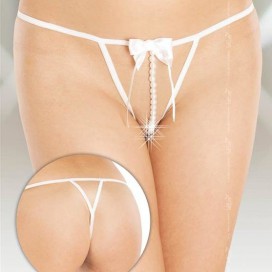String avec perles AZZURA - Blanc 2