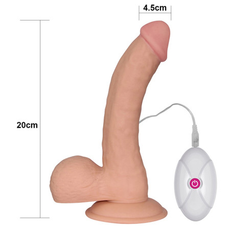 Gode vibrant ULTRA SOFT THICK 17 x 4,5 cm