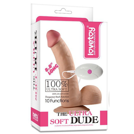 Gode vibrant ULTRA SOFT THICK 17 x 4,5 cm