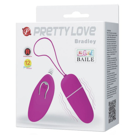 Oeuf Vibrant sans fil BRADLEY 6.5 x 2.6 cm