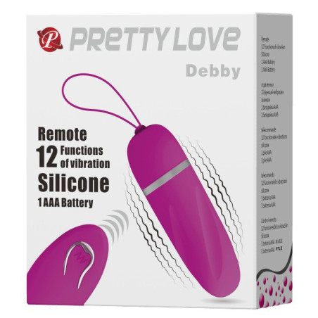 Oeuf Vibrant sans fil Debby - 8.5 x 2.8 cm