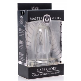 Plug Tunnel Anal GAPE GLORY 8 x 4,7 cm Transparent 2