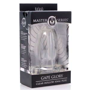 Plug Tunnel Anal GAPE GLORY 8 x 4,7 cm Transparent