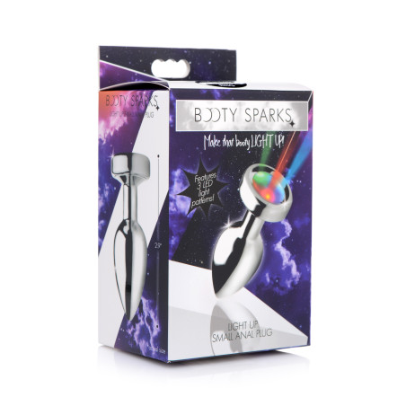 Plug bijou anal LIGHT UP 6.5 x 2.7 cm