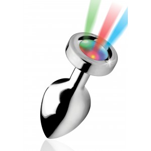Plug bijou anal LIGHT UP 8  x 3.4 cm