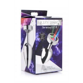 Plug bijou anal LIGHT UP 9.5 x 4 cm 2