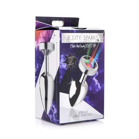 Plug bijou anal LIGHT UP 9.5 x 4 cm