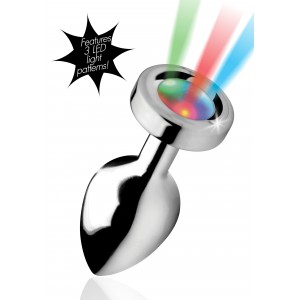 Plug bijou anal LIGHT UP 8  x 3.4 cm