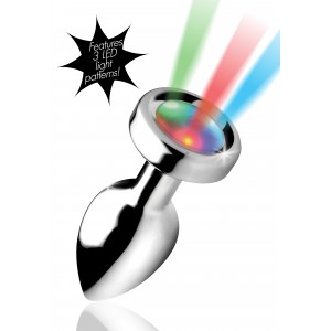 Plug bijou anal LIGHT UP 6.5 x 2.7 cm