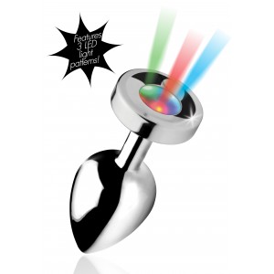 Plug bijou anal LIGHT UP 9.5 x 4 cm