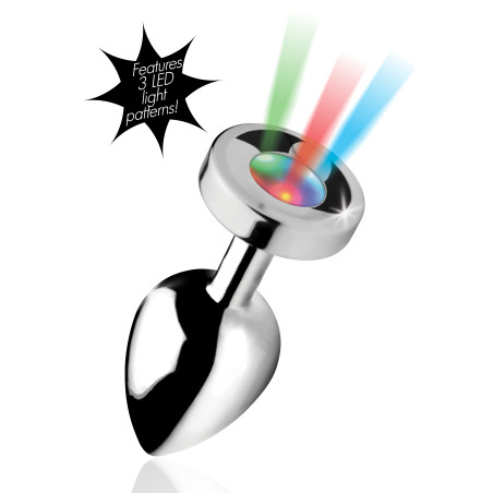 Plug bijou anal LIGHT UP 9.5 x 4 cm